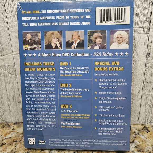 The Tonight Show Johnny Carson 3 DVD Set - Picture 5 of 6